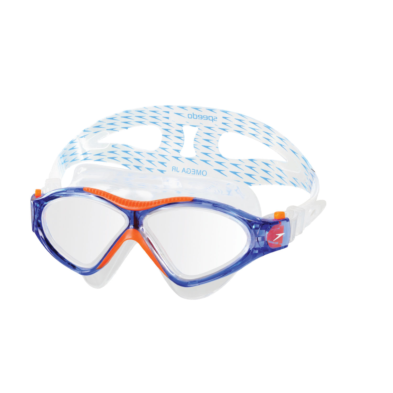 Óculos De Natação Tipo Máscara Para Rostos Menores Speedo - AZUL CRISTAL