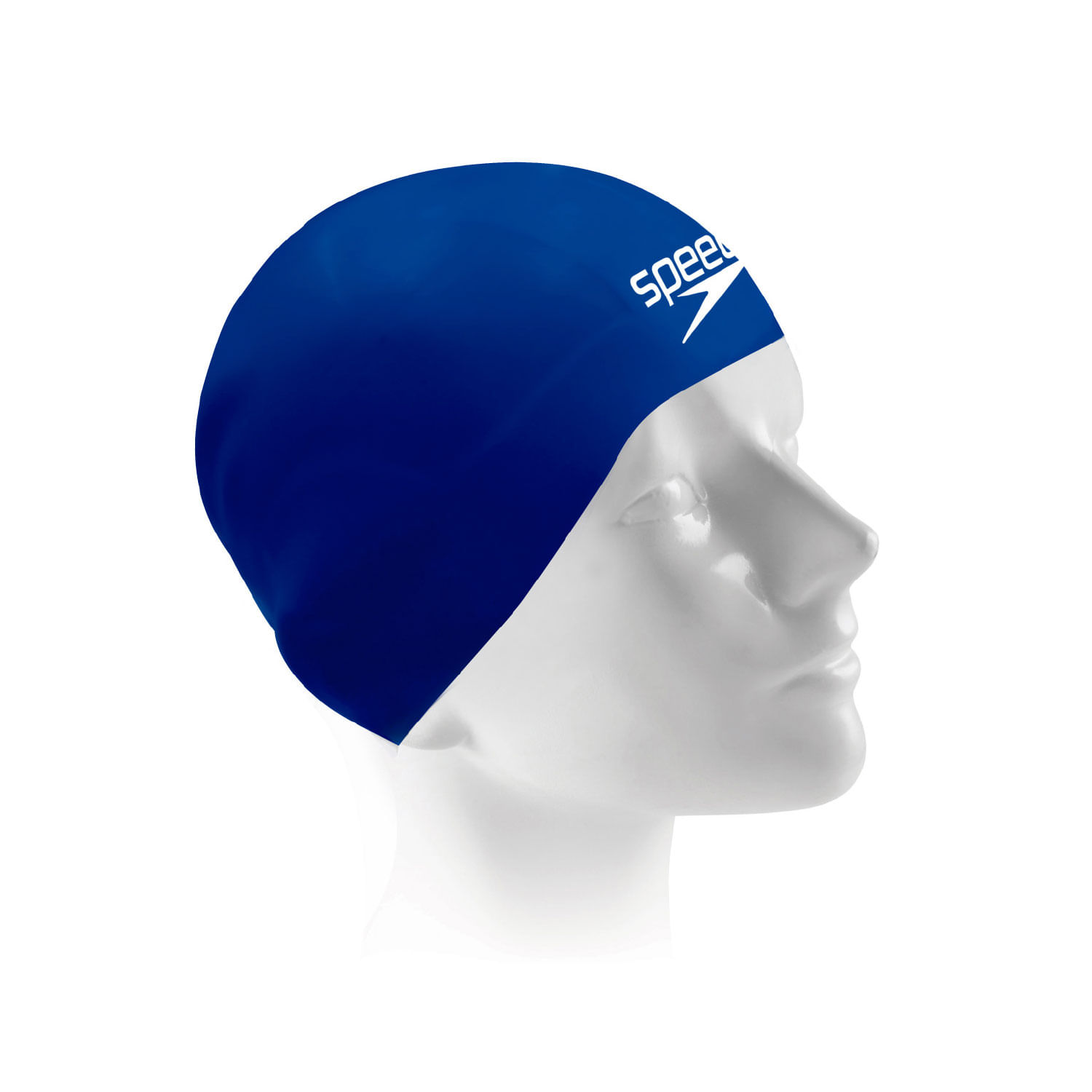 Touca de natação competitiva em silicone Fastshark - AZUL NEON
