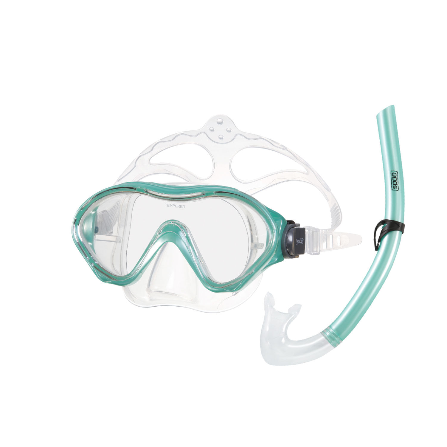 Kit de mergulho Scuba Infantil - VERDE ACQUA