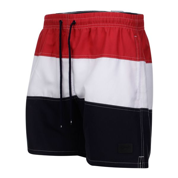 Swim Short Stripes - CHIC RED NAVY BLUE P