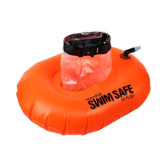 Boia de flutuação 3 em 1 para mar e represa com bolso - Swim Safe - LARANJA NEON - ÚNICO