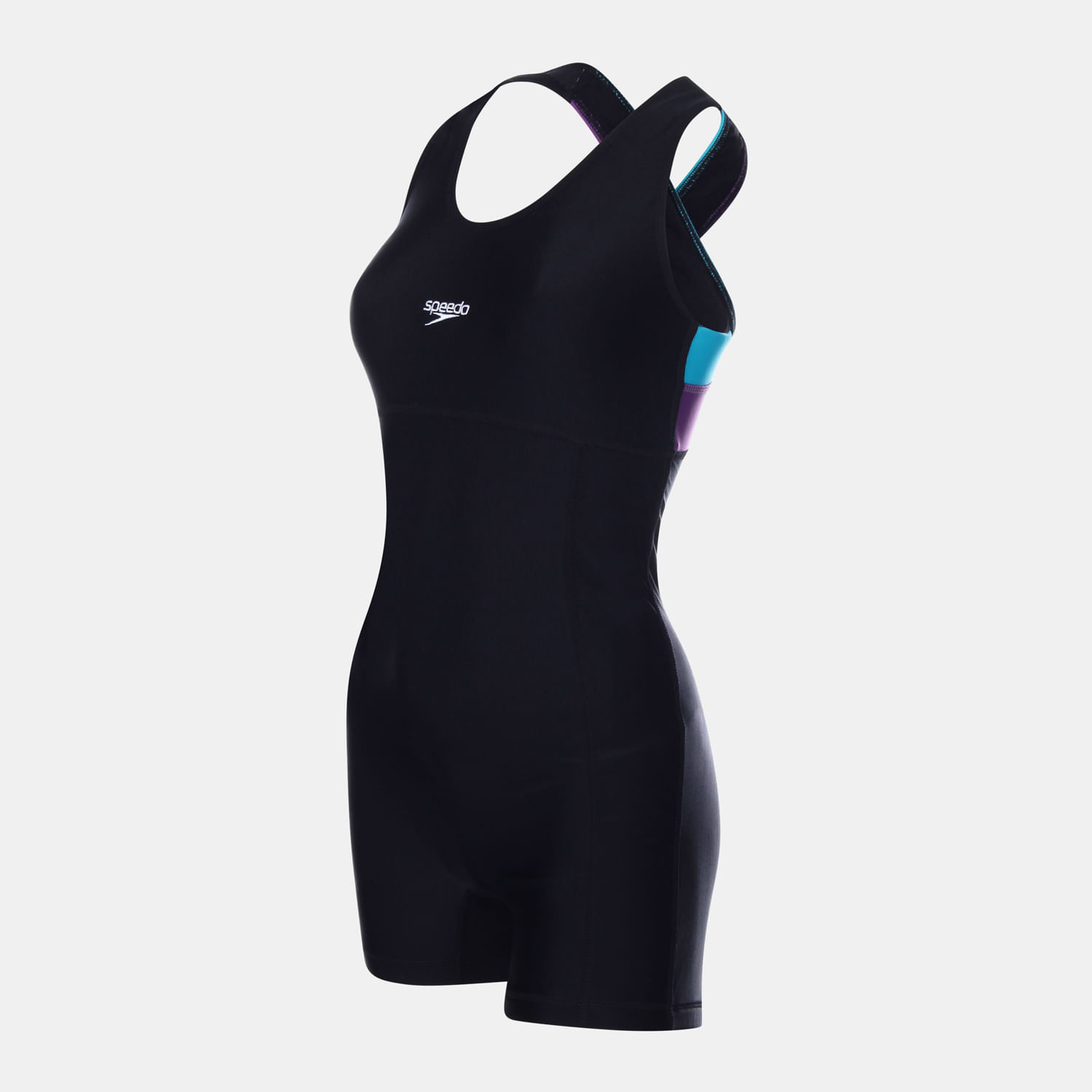 Macaquinho de natação e hidroginástica Cross Harmony Classic Speedo - PRETO