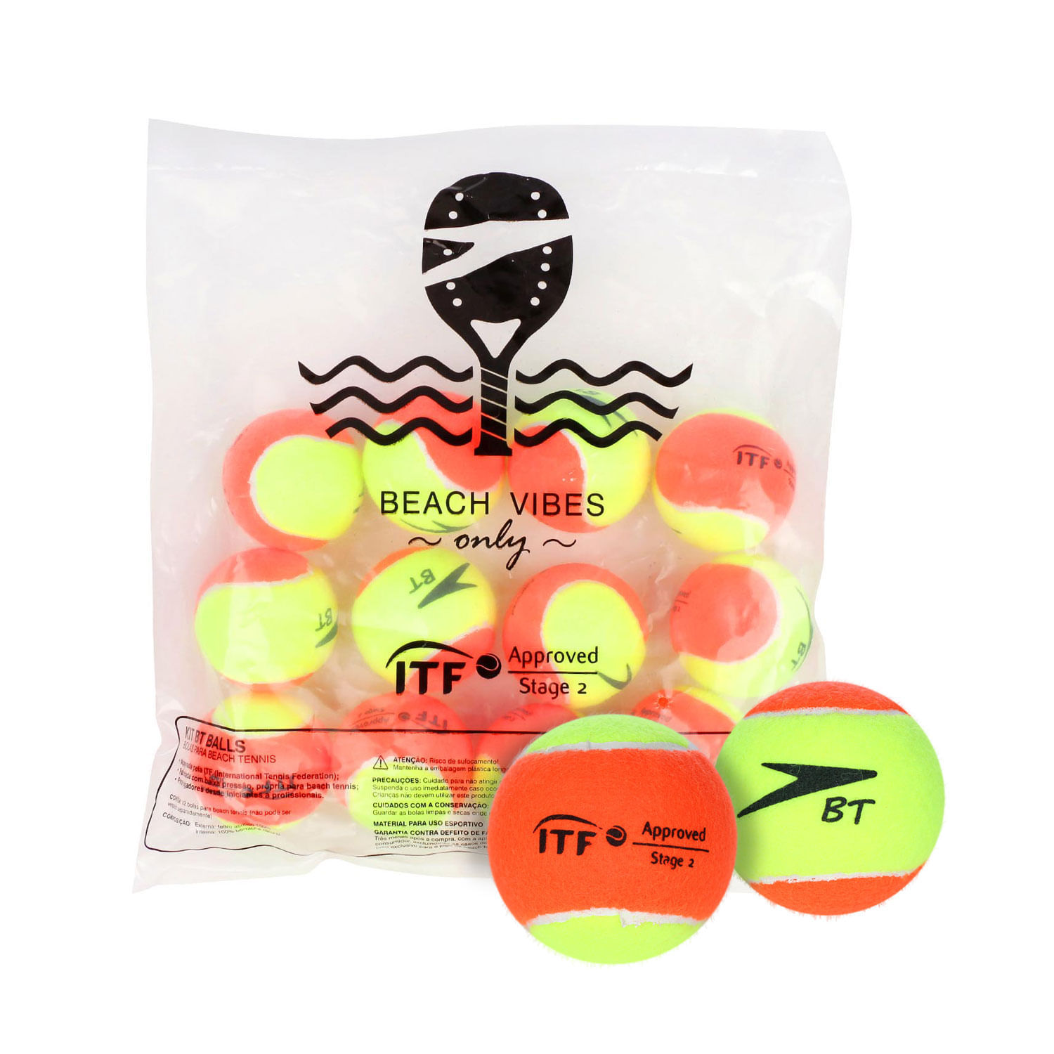 Kit Com 60 Bolas de Beach Tennis SpeedoBT Yellow | Speedo