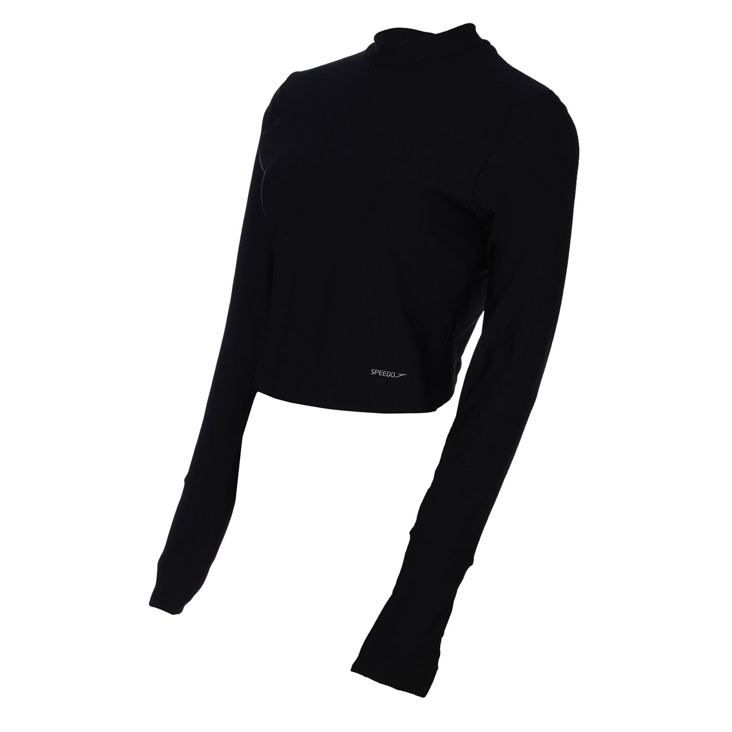 Blusa Cropped Manga Longa Harmony - PRETO