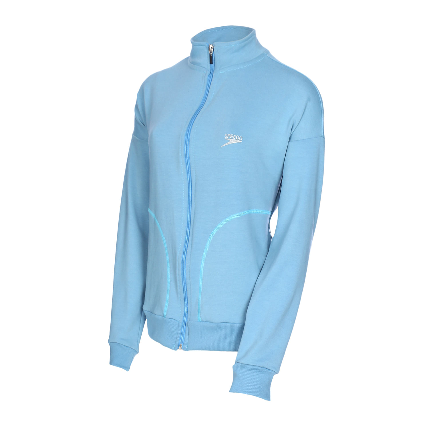 Blusa feminina de moletom Comfy - AZUL CLARO