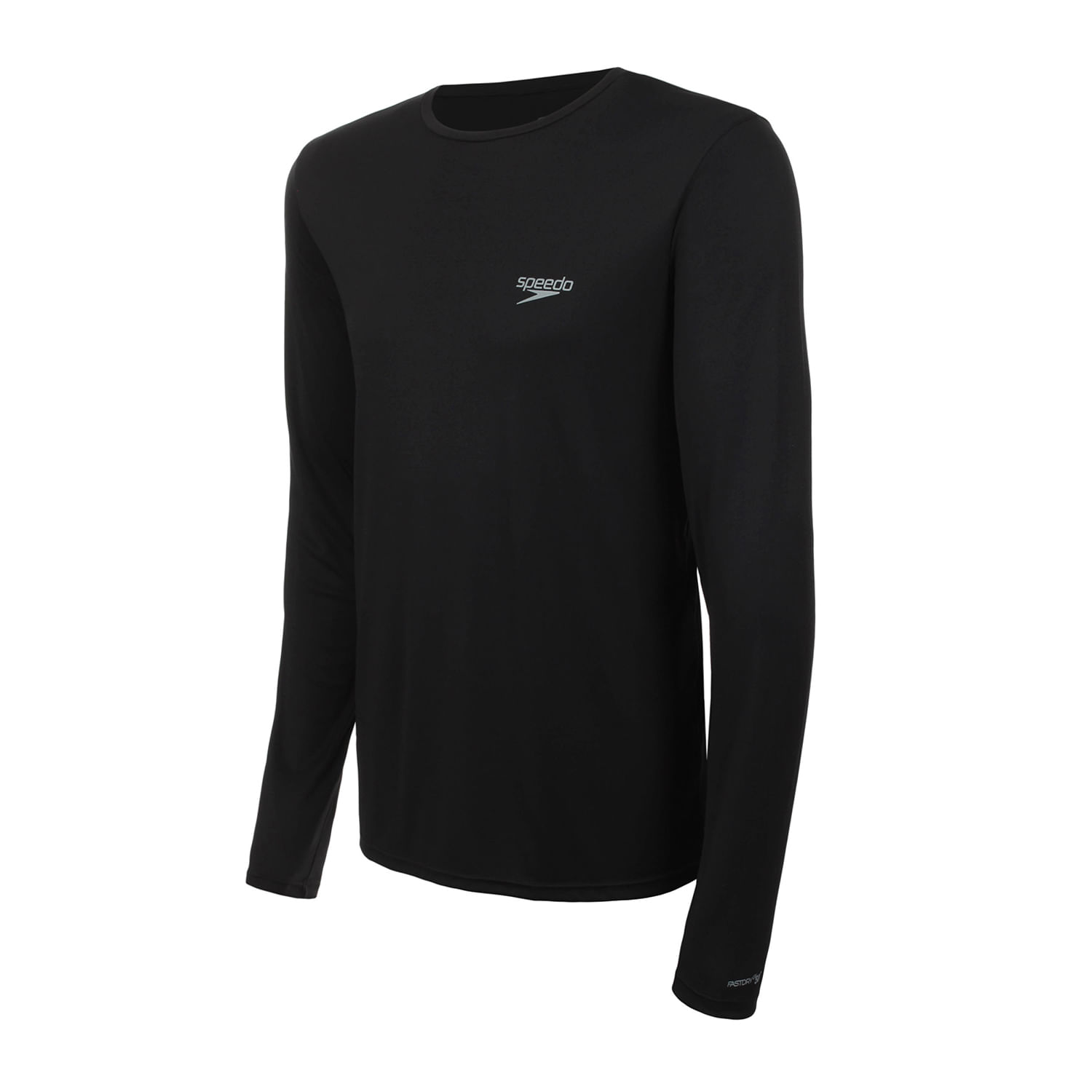 Camiseta Manga Longa Proteção UV50 Masculina Preto | Speedo
