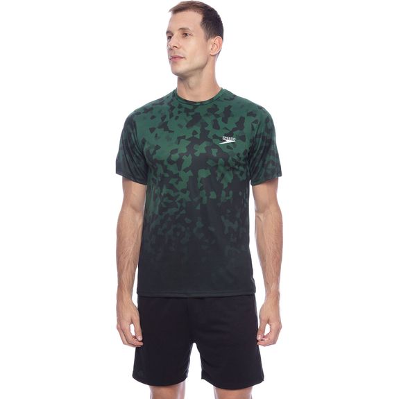 Camiseta masculina Essential Plus Leaf - VERDE SELVA