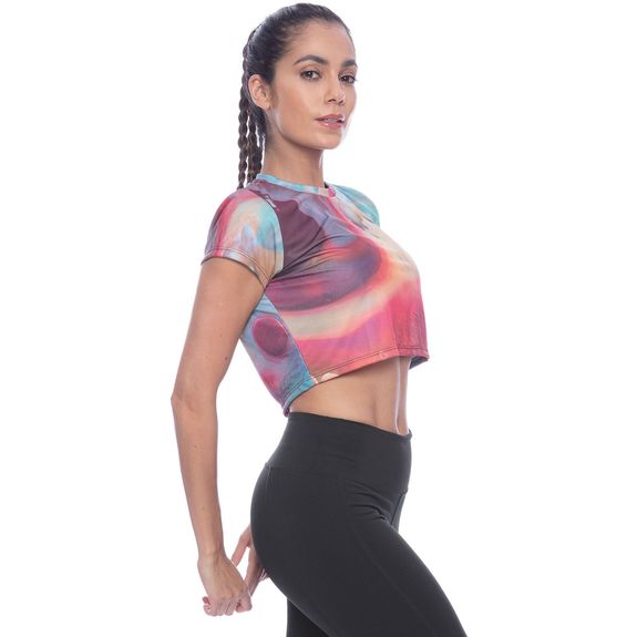 Camiseta Feminina Cropped Energy - ORQUÍDEA