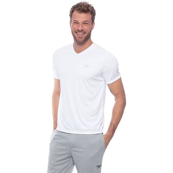 Camiseta Masculina Speedo Mesh - BRANCO