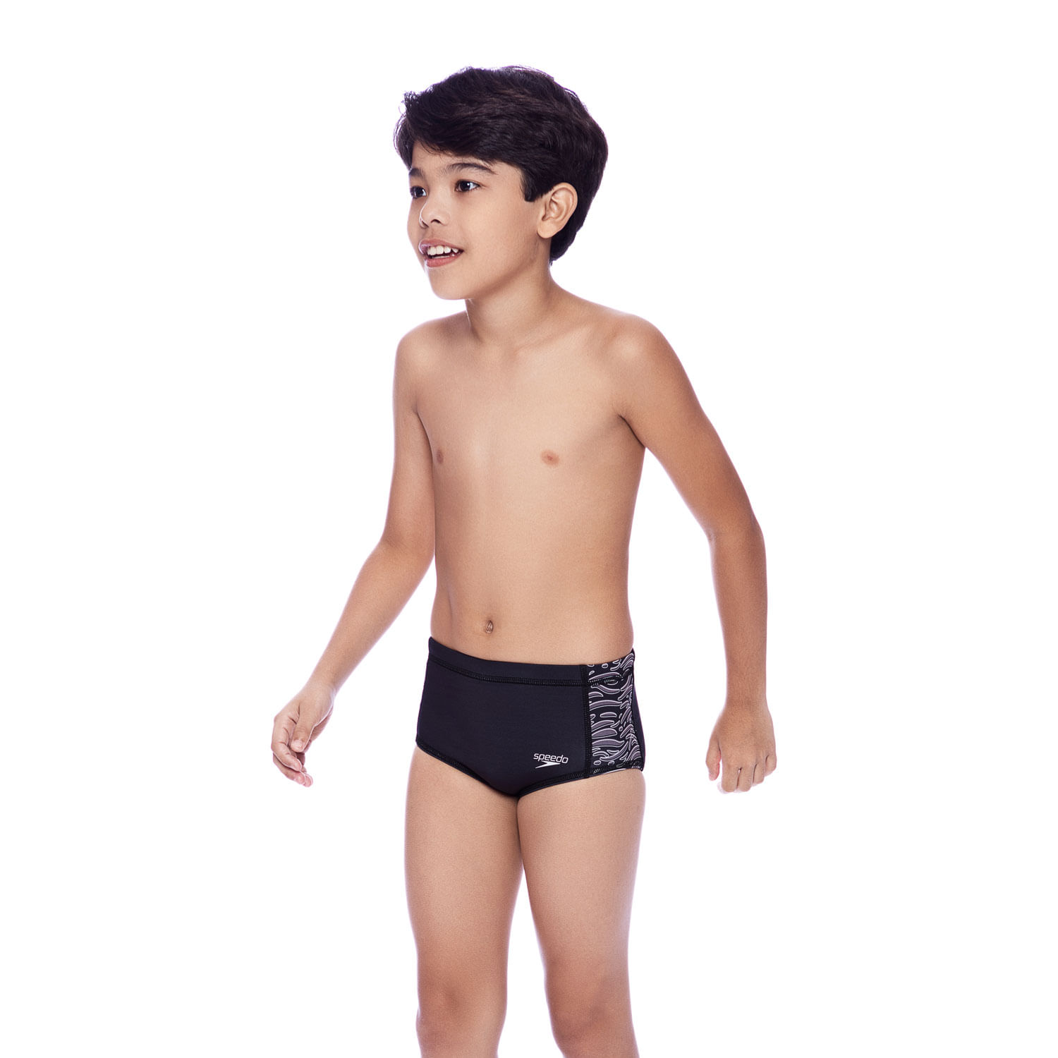 Sunga Infantil Tradicional Scrawl Tiger - TIGRE PRETO