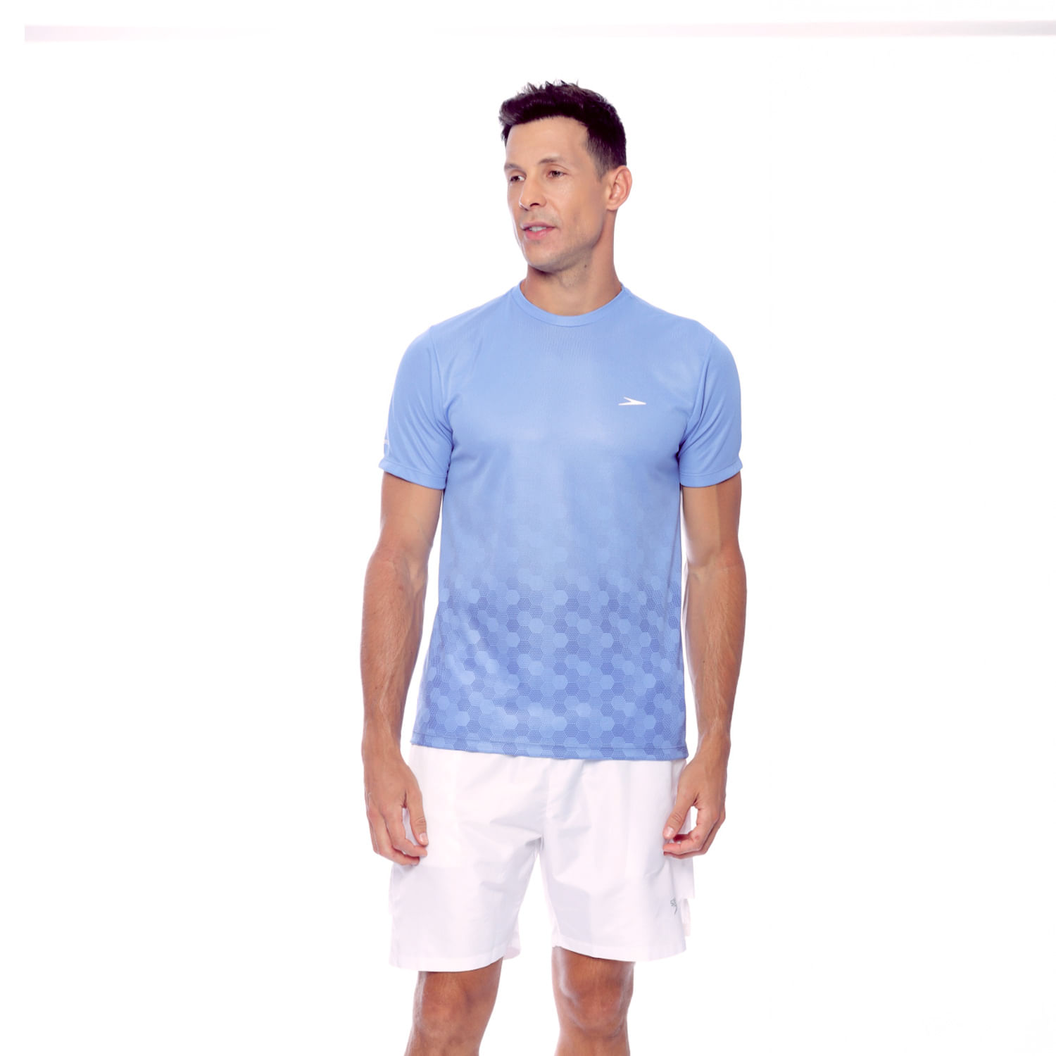 Camiseta Mosaico Degrade - AZUL CÉU