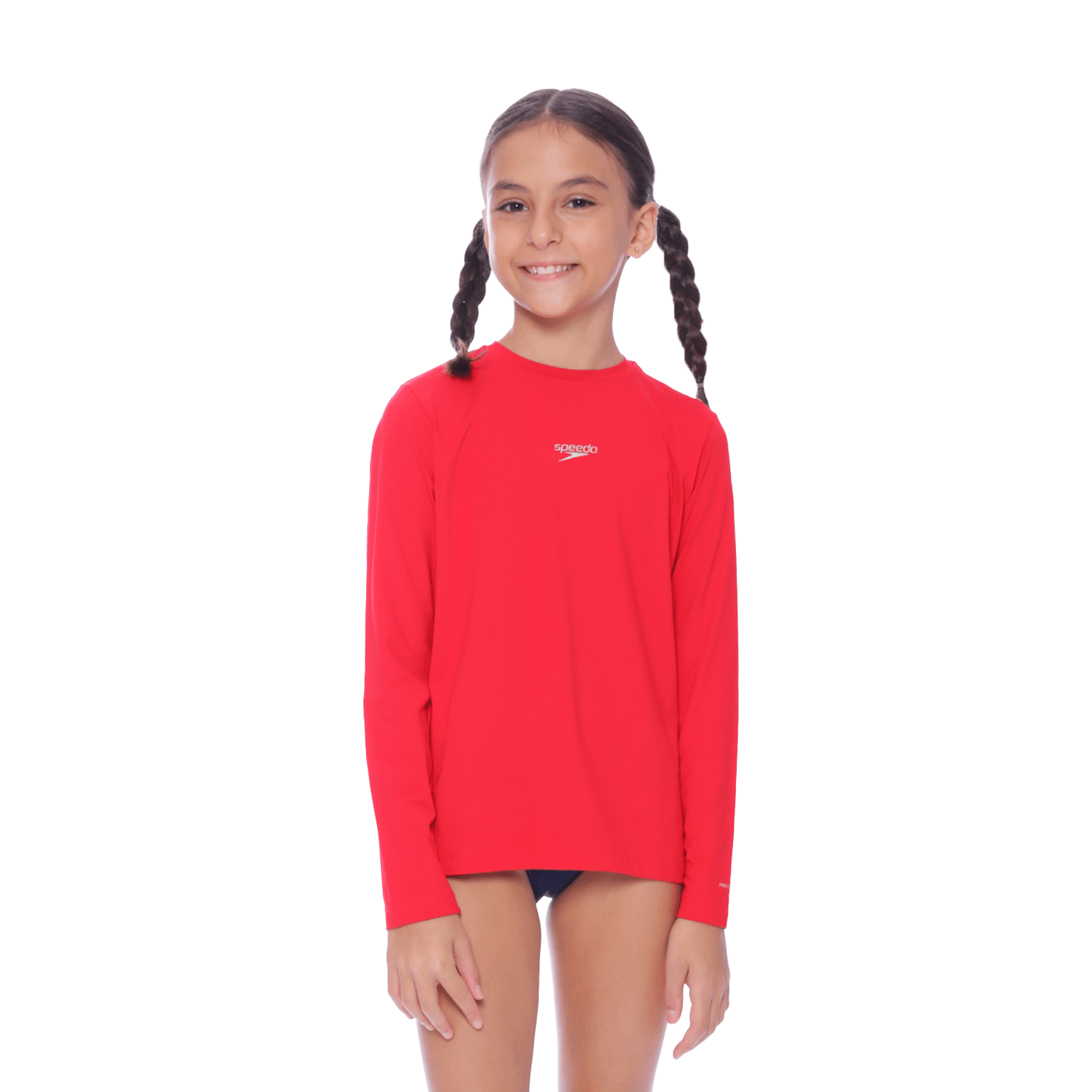 Camiseta Infantil UV Protection Manga Longa - CHIC RED