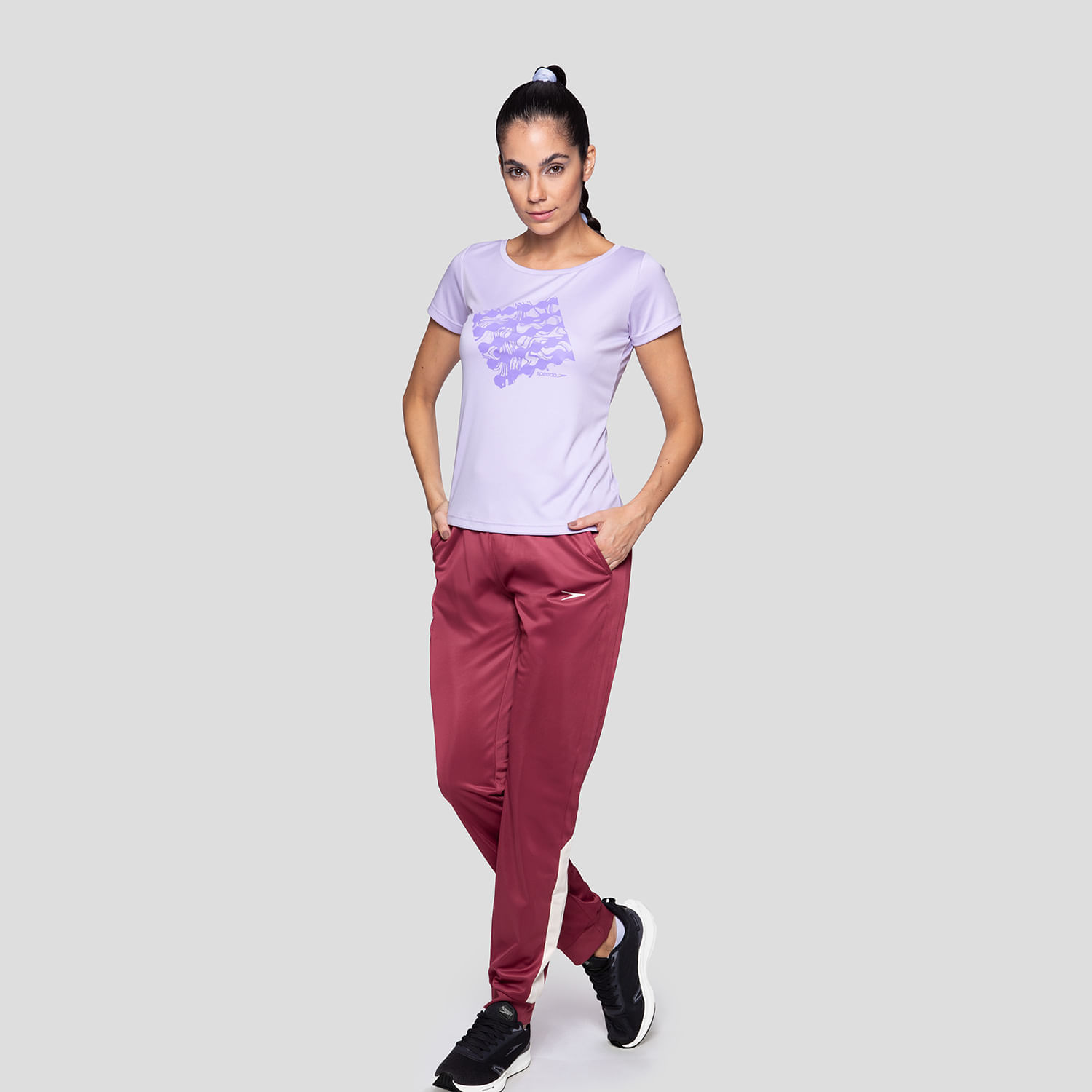 Camiseta Feminina Textura - LAVANDA