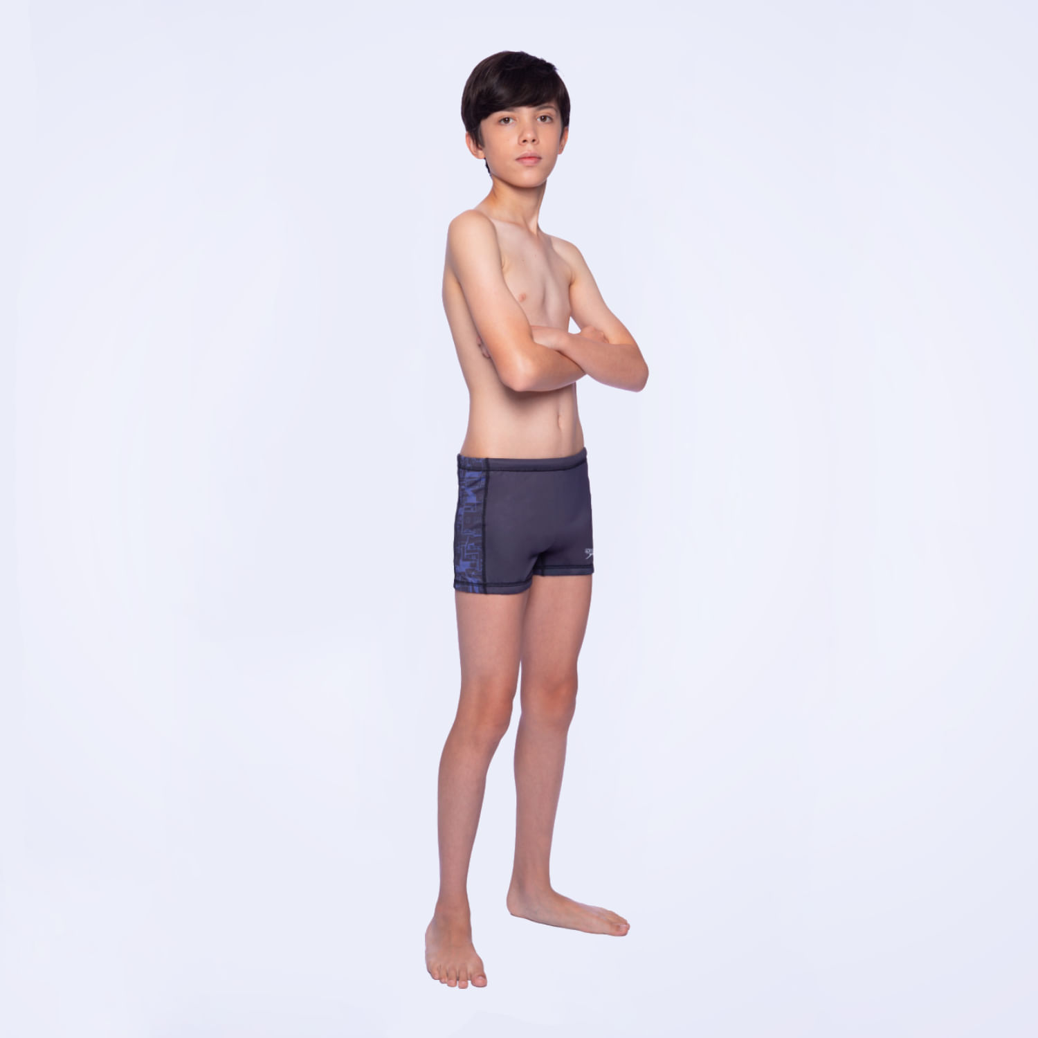 Sunga Boxer Juvenil Comunidade - AZUL NOTURNO PRETO