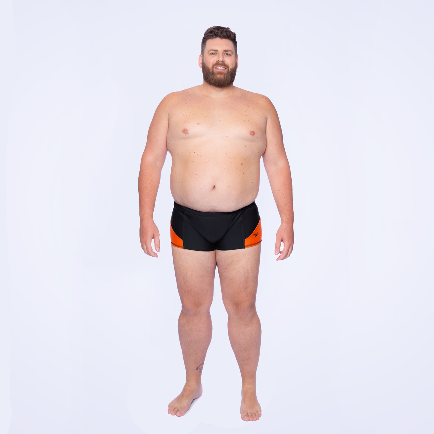 Sunga Plus Recortes Speedo+ - PRETO TANGERINA