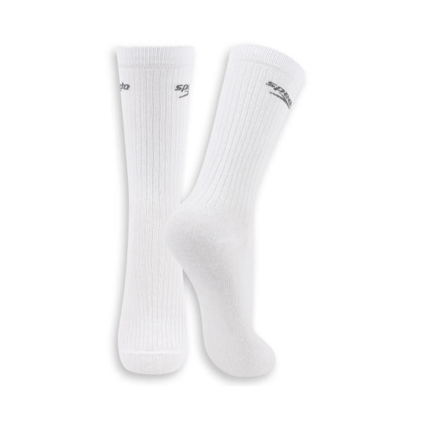 Meia Speedo Cano Longo AU Canelada Lisa Masculina - BRANCO 39-44