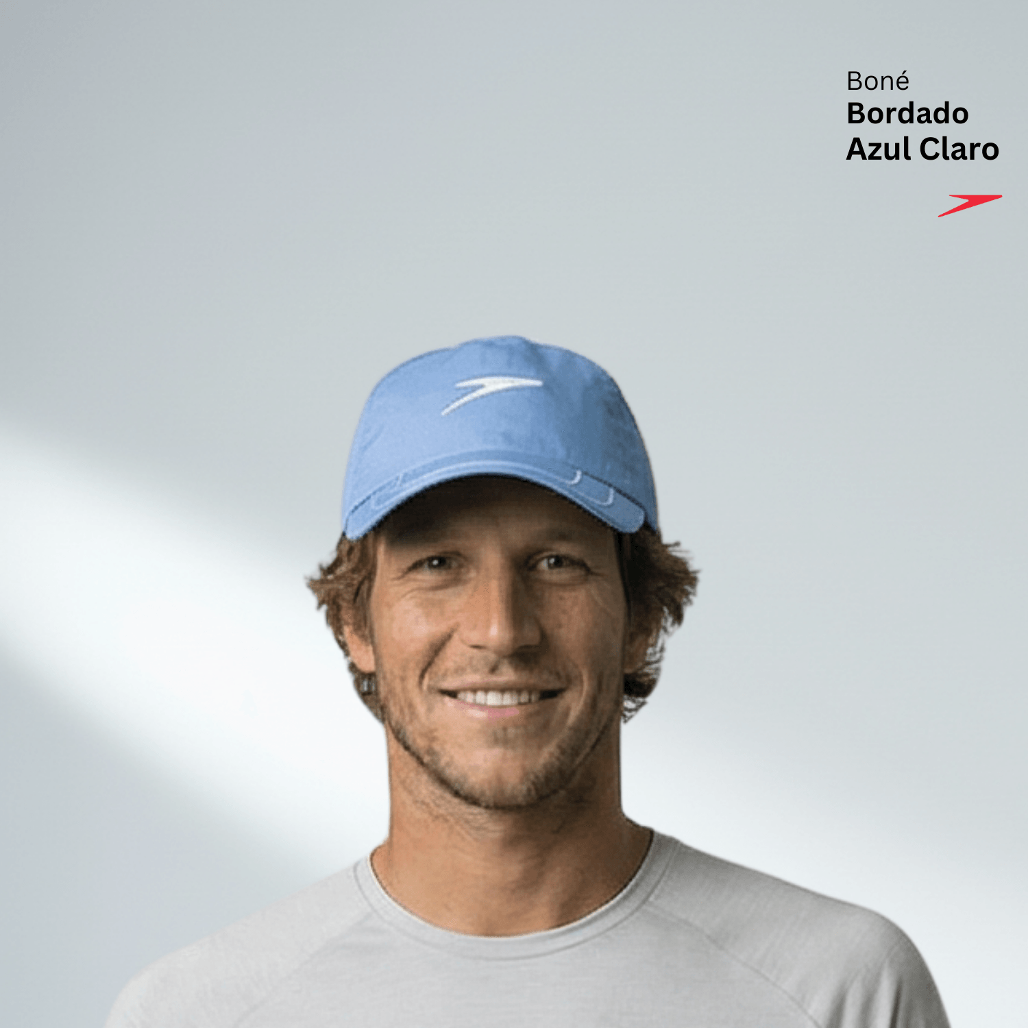 Boné Bordado Aba - AZUL CLARO