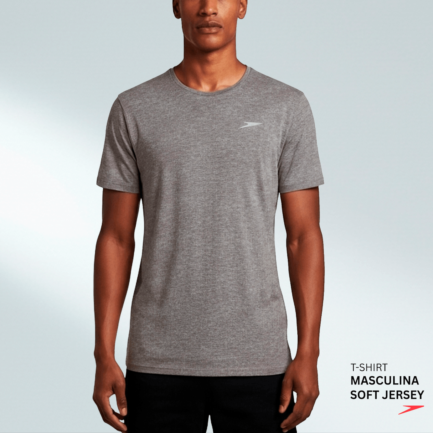 Camiseta Masculina Soft Jersey - MESCLA GRAFITE
