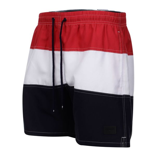Swim Short Stripes - CHIC RED NAVY BLUE G