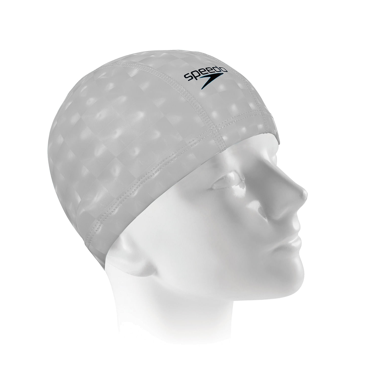 Touca de natação em tecido ultra confortavel - comfort 3D cap - CINZA PRATA