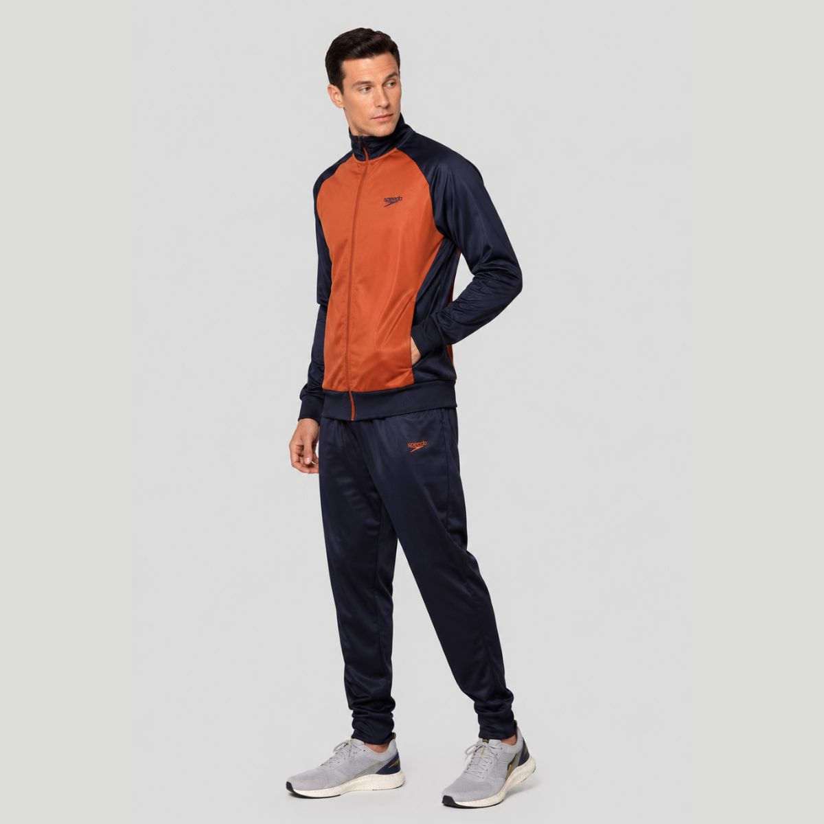 Conjunto De Agasalho Speedo Basic Sports Masculino - ECLIPSE AMBAR