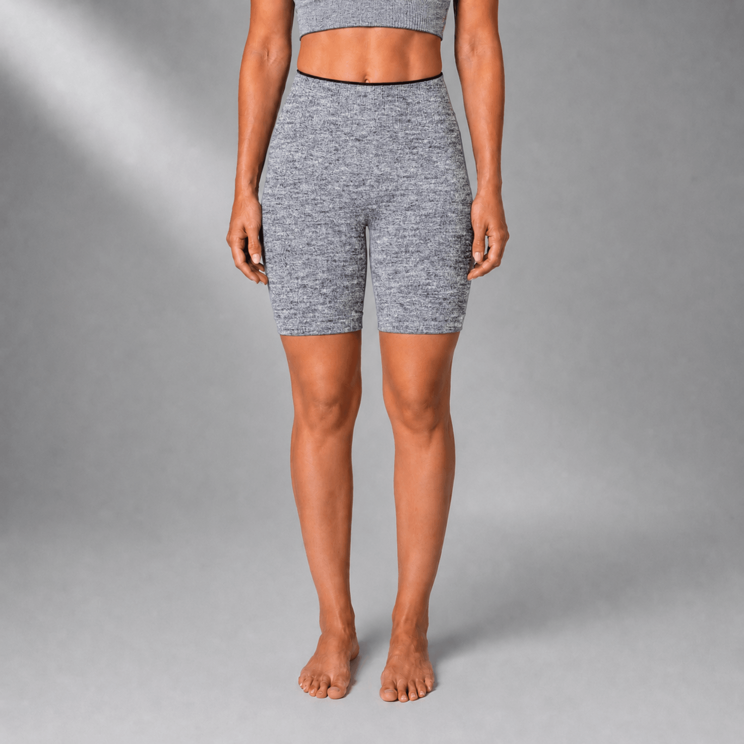BERMUDA SPEEDO AF CINTURA ALTA - MESCLA CINZA