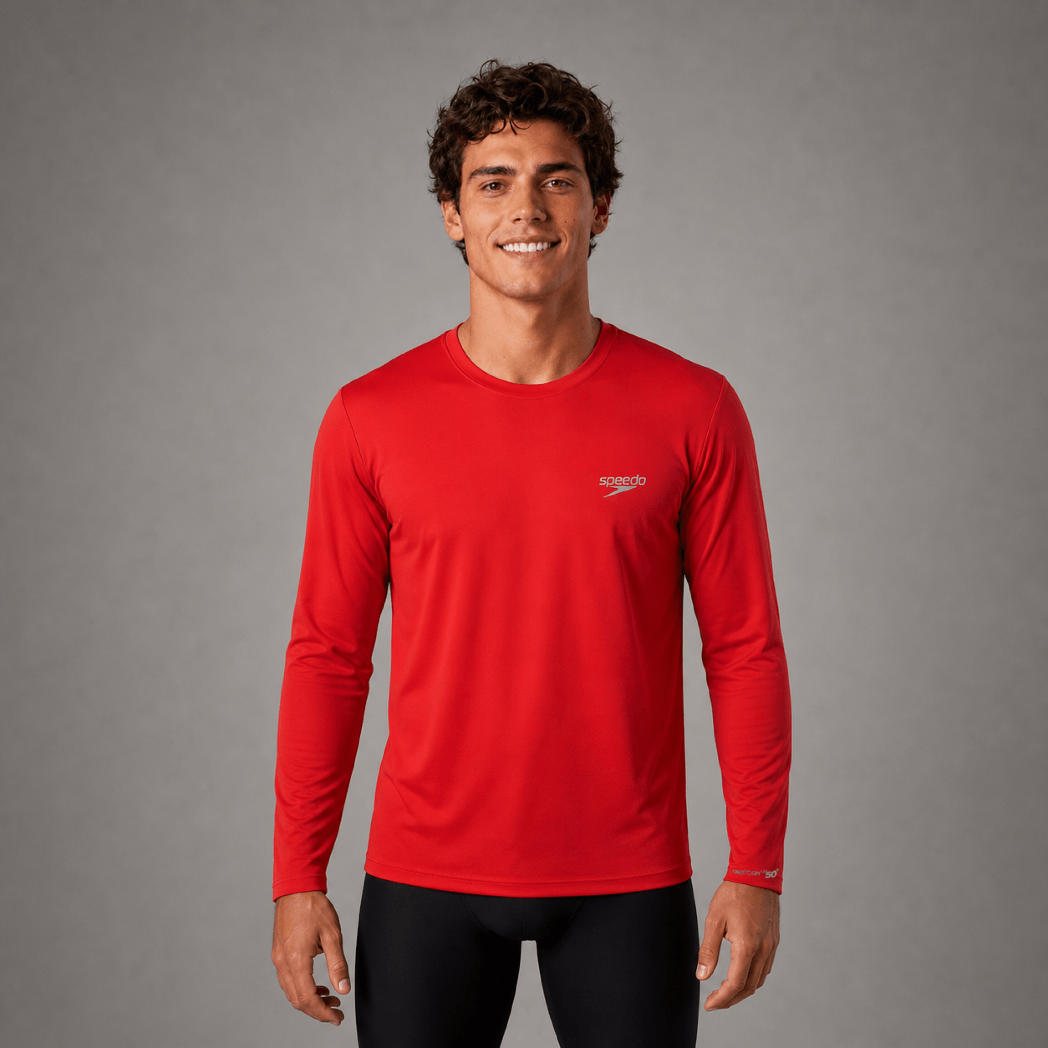 Camiseta Manga Longa proteção UV50 Masculina - CHIC RED