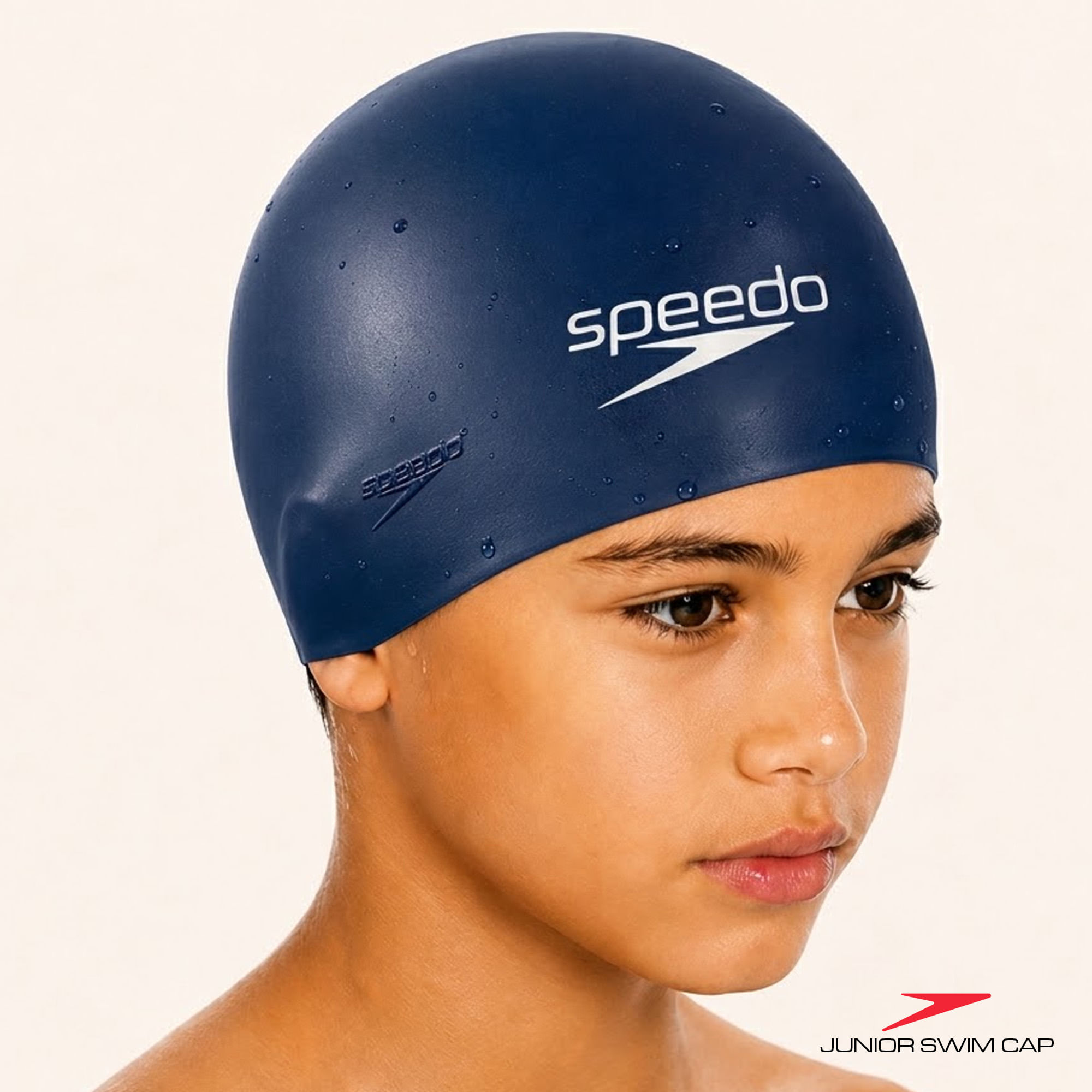 Touca de Natação Em Silicone Júnior Swim Cap - MARINHO